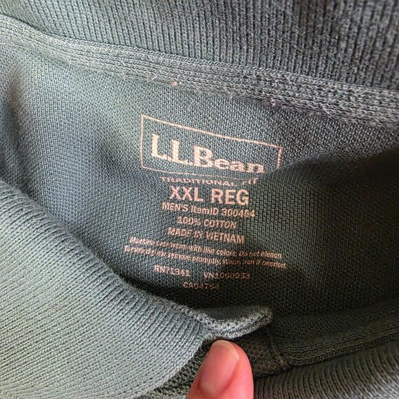 L.L.Bean Traditional Fit Polo Shirt Men’s XXL Sage Green 100% Cotton - Picture 3 of 7